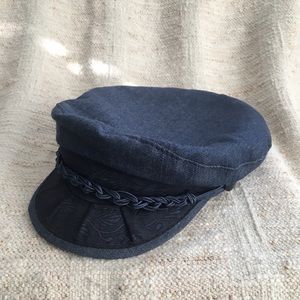 Rare True Blue Denim Aegean Greek Fisherman Hat